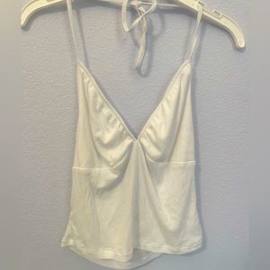 Aritzia Sunday Best Halter Top White Size Medium